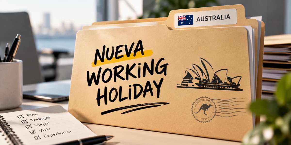 Carpeta sobre la Working Holiday de Australia