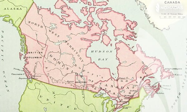 Dónde queda Canadá, mapa