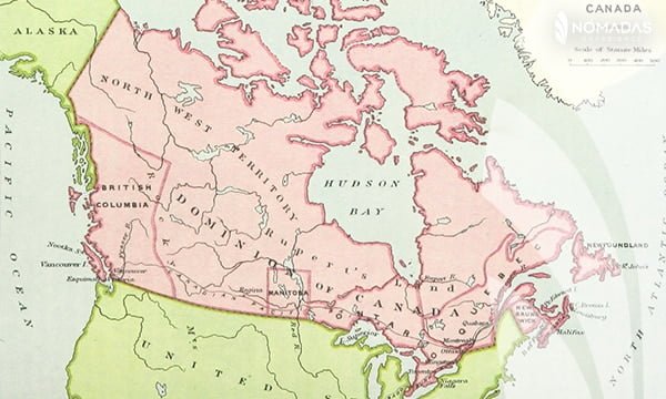 ¿Cómo se dividió el territorio canadiense luego de la disputa entre franceses y británicos?