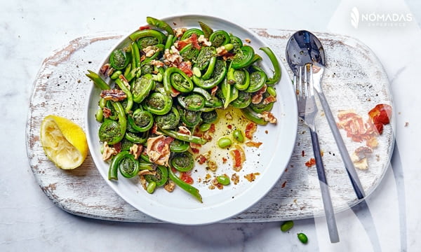 Comida típica Canadá- Fiddleheads