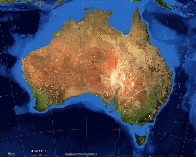 Australia es el continente más seco del mundo